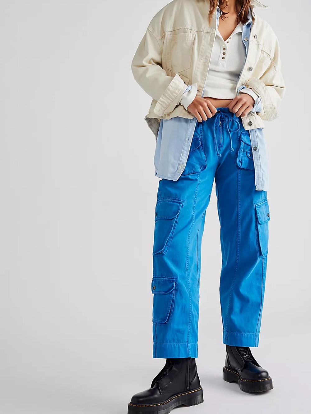 Free People We The Free Tahiti Pull-On Cargo Pants XL